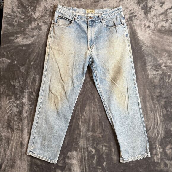 L.L. Classic Fit Men's 37x30 Straight Leg Faded Well Worked Aged - Picture 1 of 7